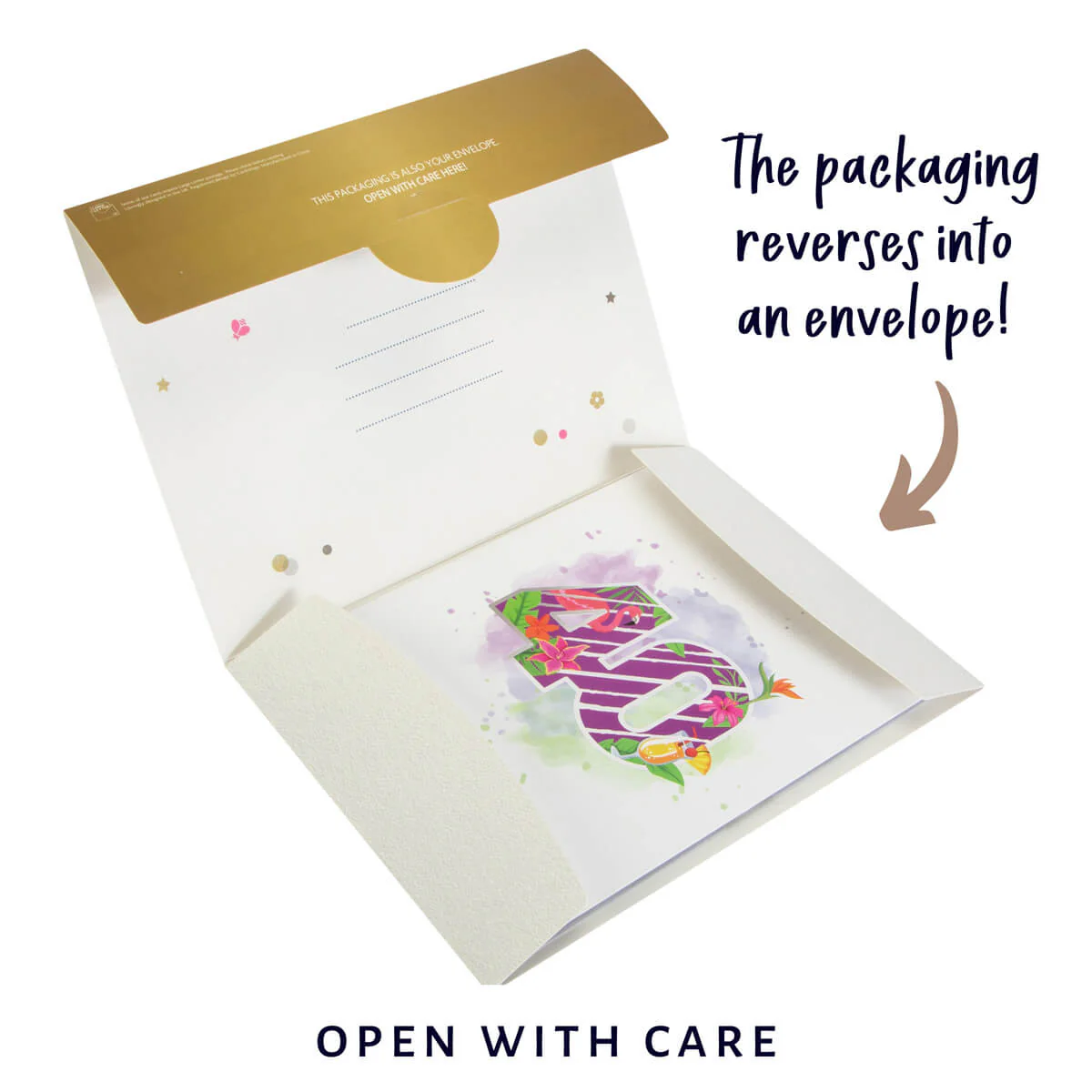 40th Birthday Tropical Pop Up Card - Image 7