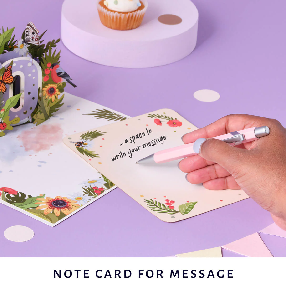 60th Birthday Floral Pop Up Card - Image 5