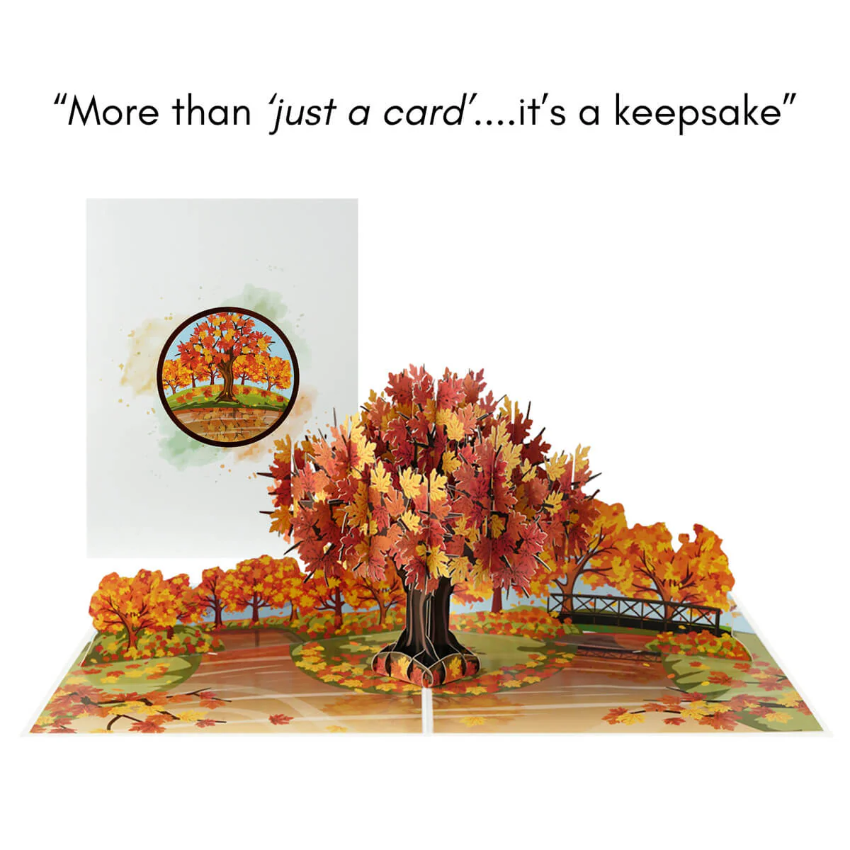 Autumn Leaves Pop Up Card - Image 3