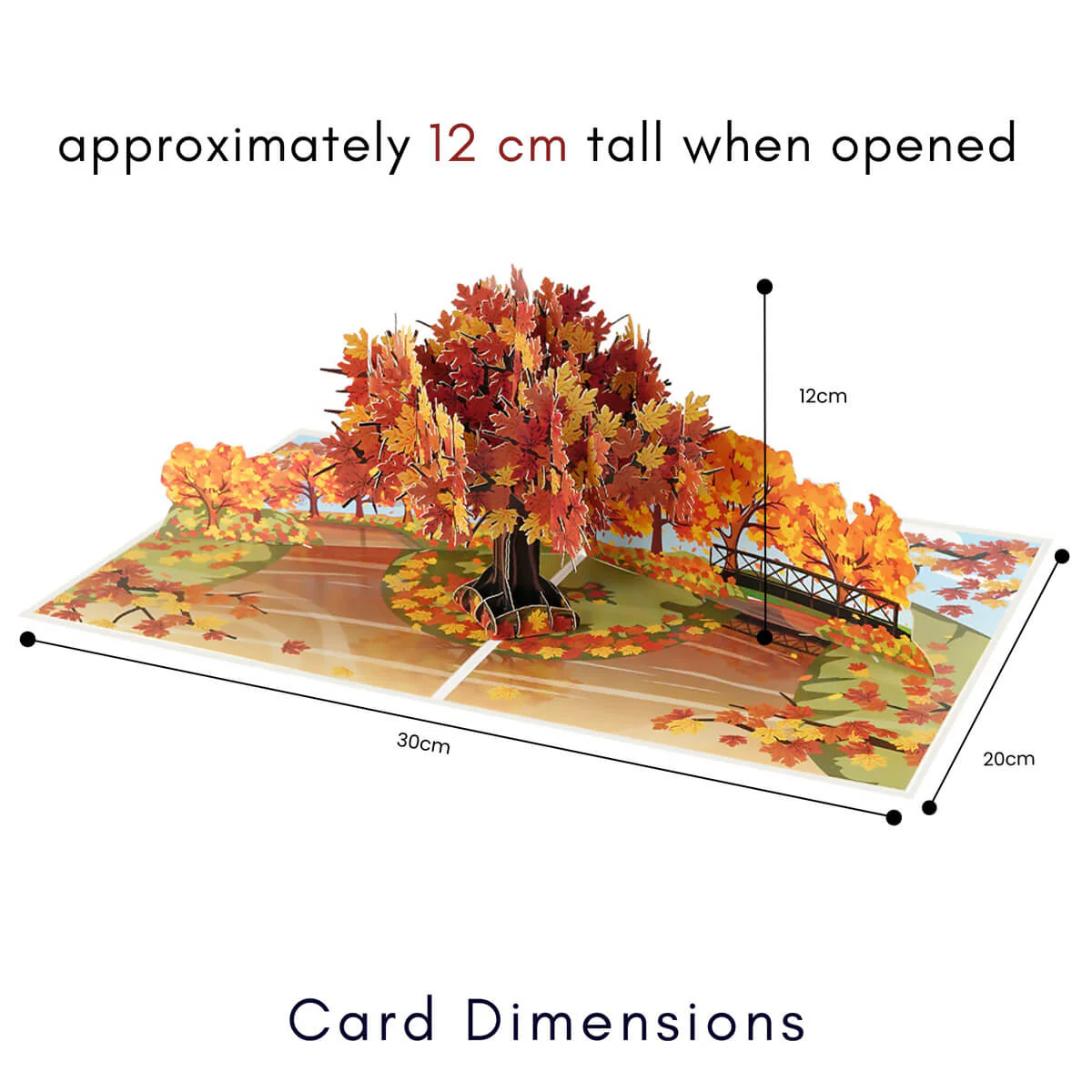 Autumn Leaves Pop Up Card - Image 4