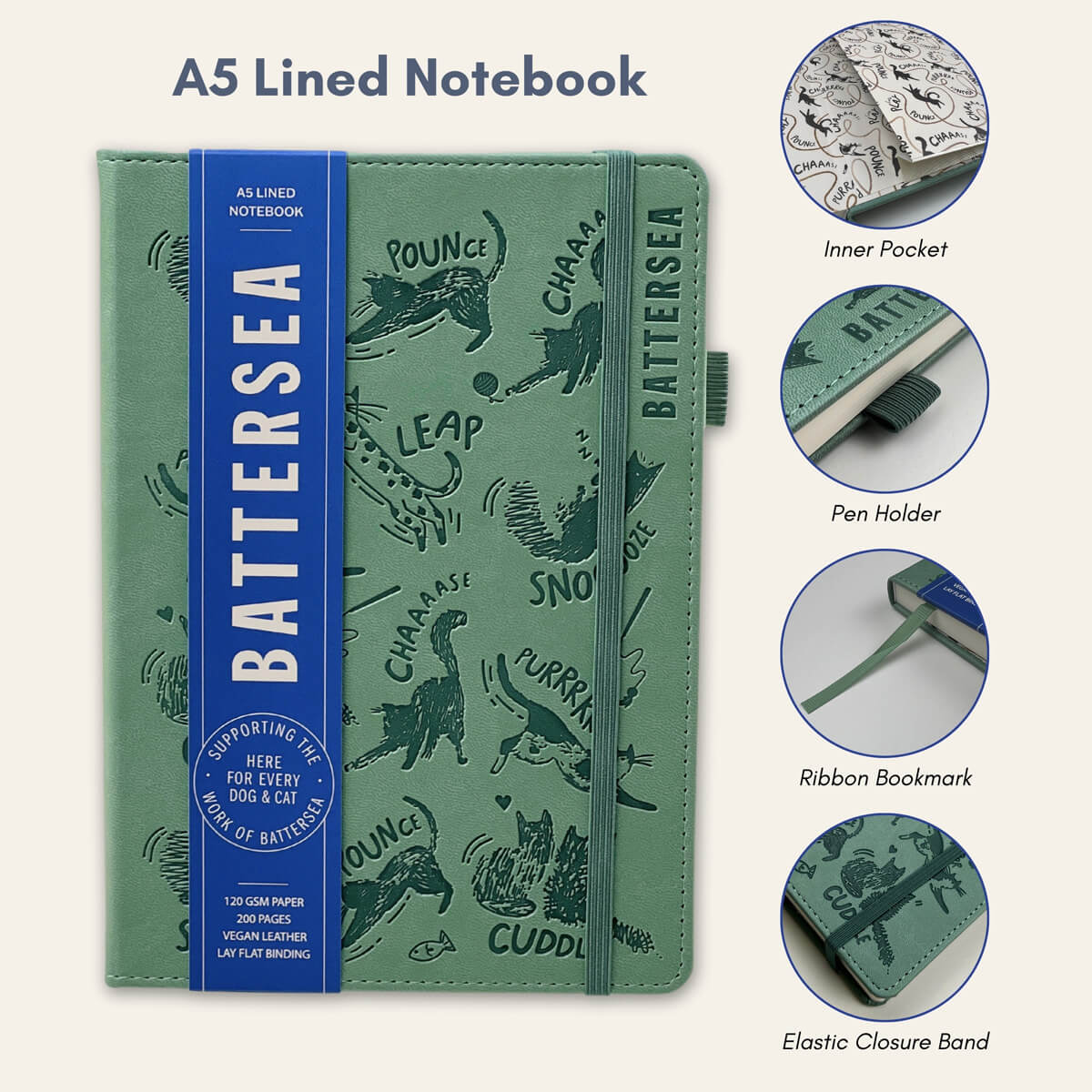 Battersea Cats A5 Lined Notebook - Image 4