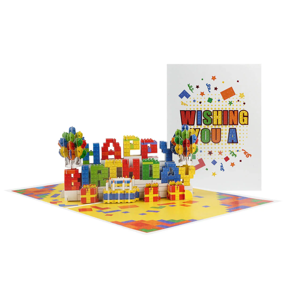 Birthday Bricks Pop Up Card - Image 2
