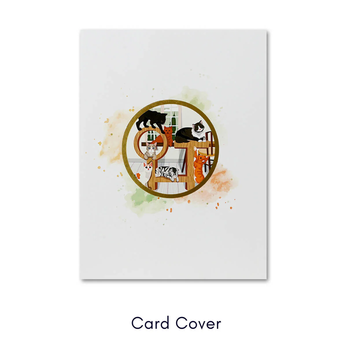 Cat Tree Pop Up Card - Image 3