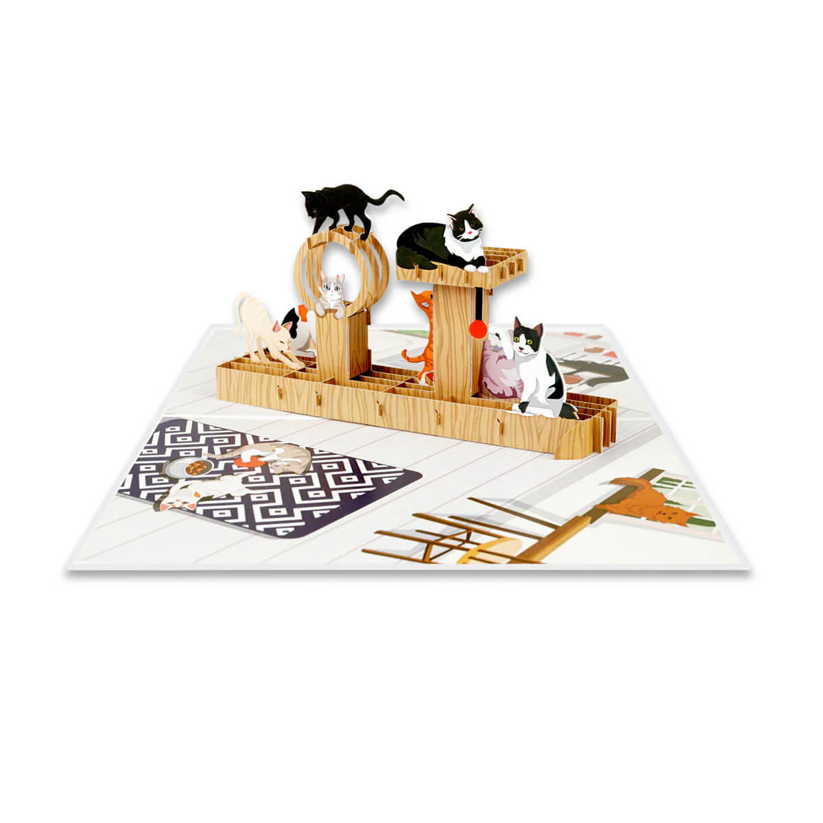 Cat Tree Pop Up Card - Image 4
