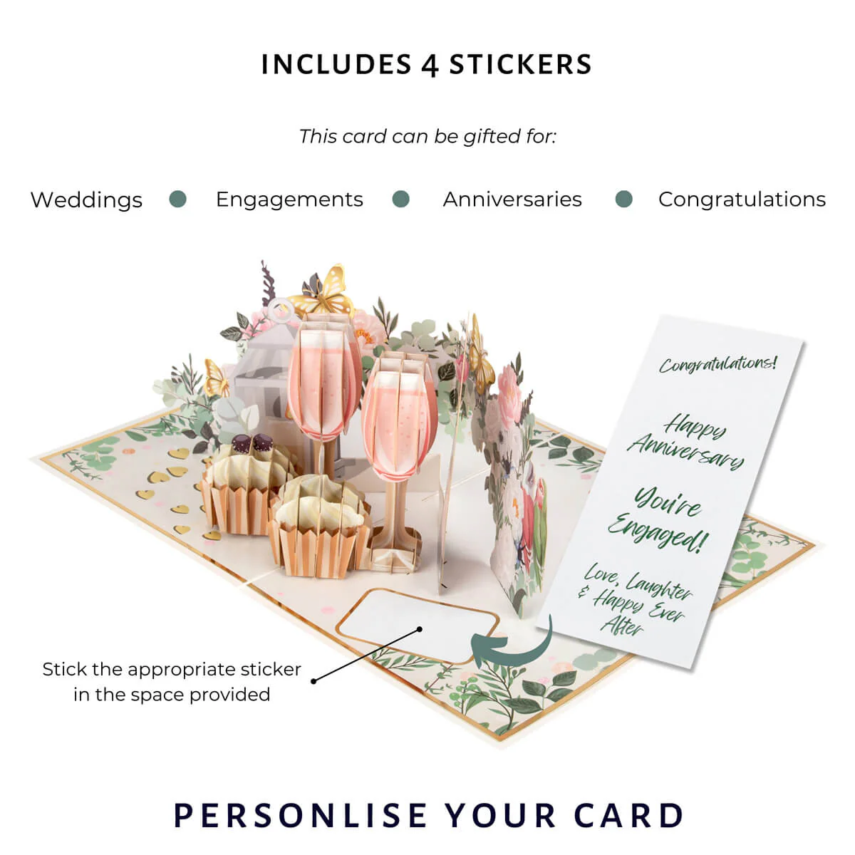Celebrate Love Pop Up Card - Image 5