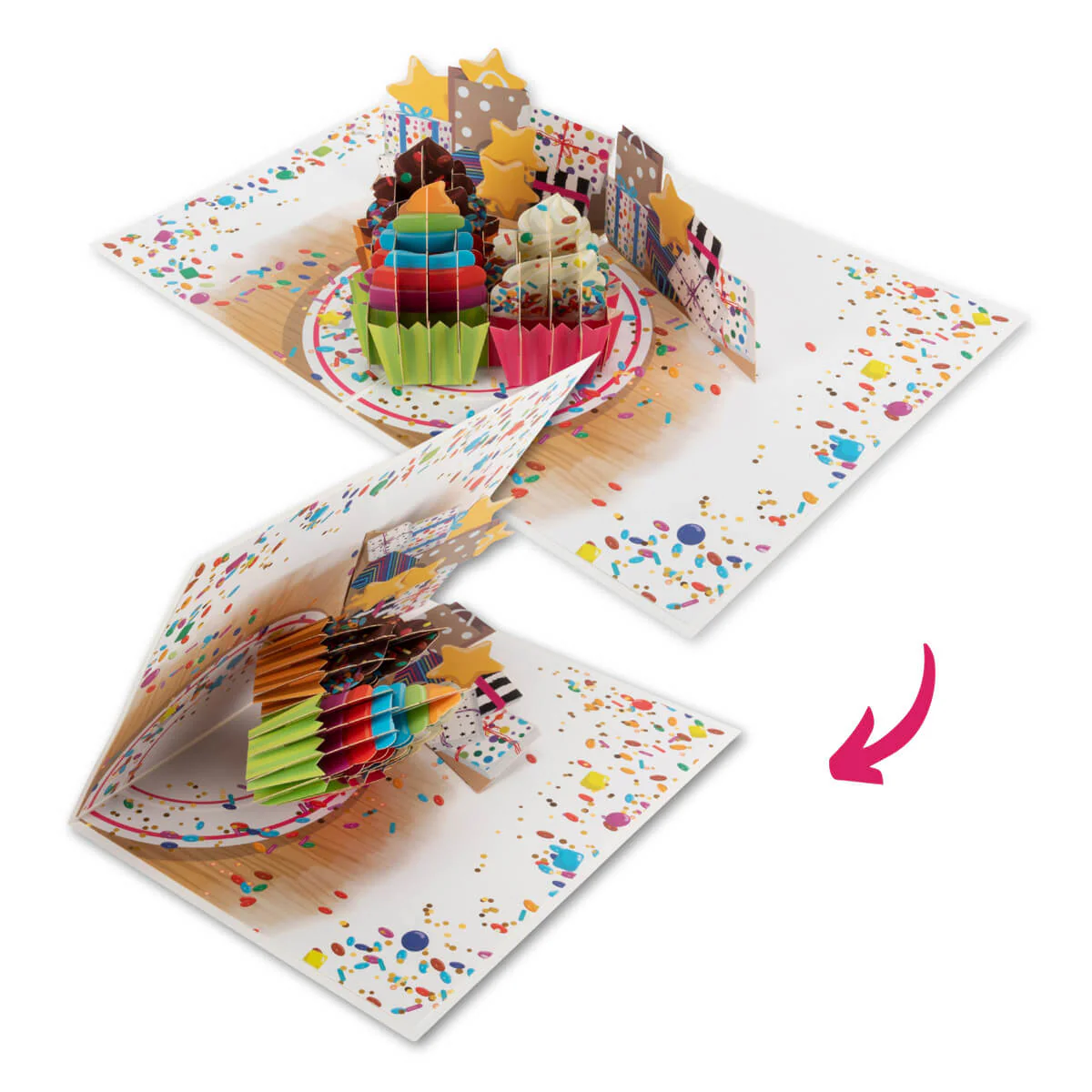Celebration Cupcakes Pop Up Card - Image 5