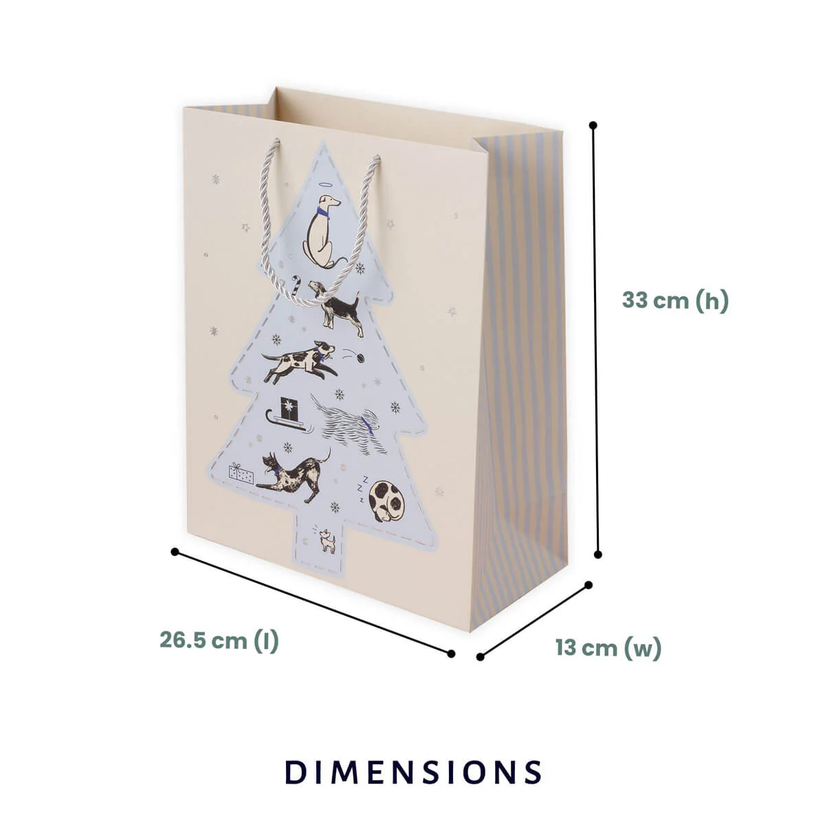 Christmas Dogs Large Gift Bag - Image 3