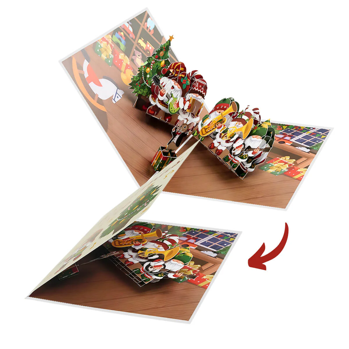 Christmas Gonks Pop Up Card - Image 7