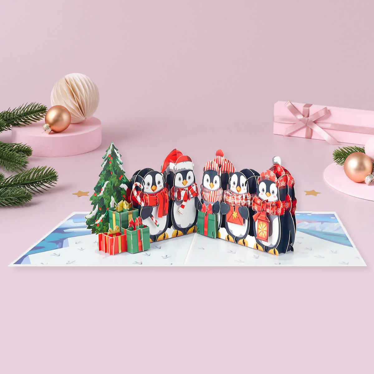 Christmas Penguins Card - Image 3