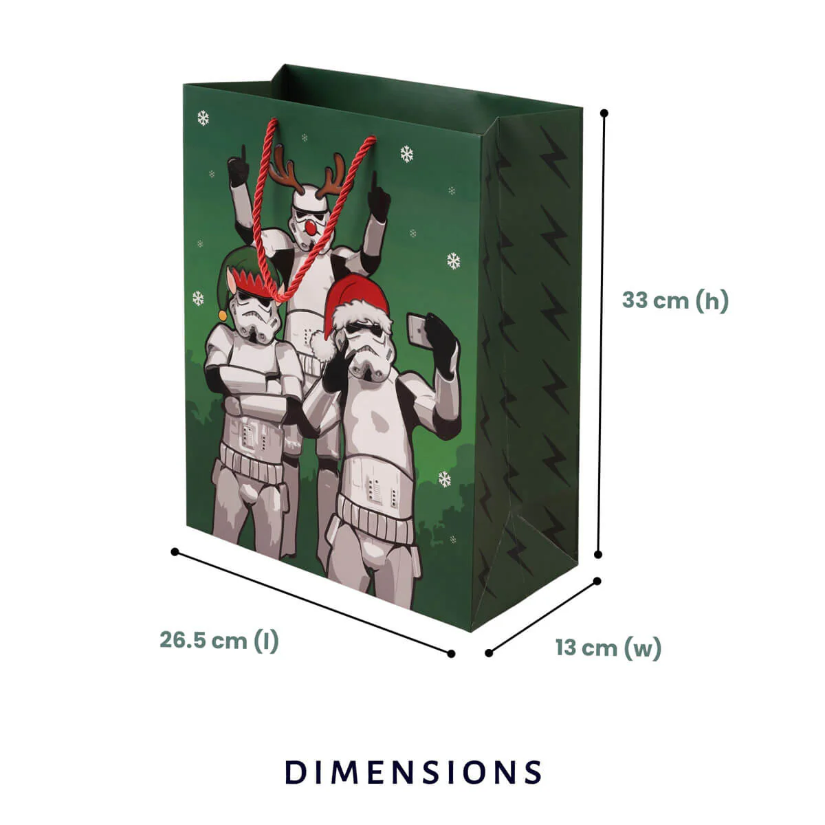 Christmas Stormtrooper Large Gift Bag - Image 3