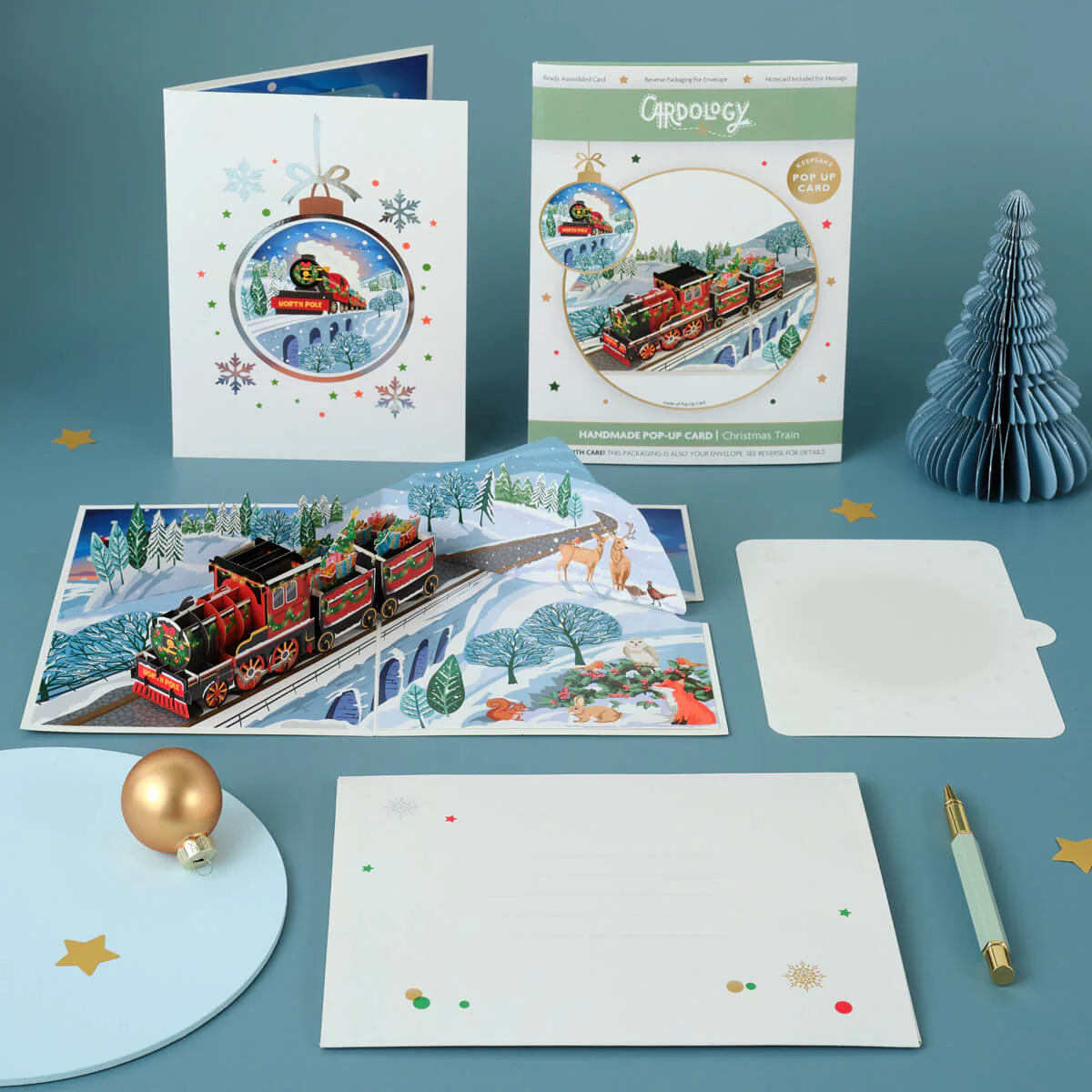 Christmas Train Pop Up Card - Image 6