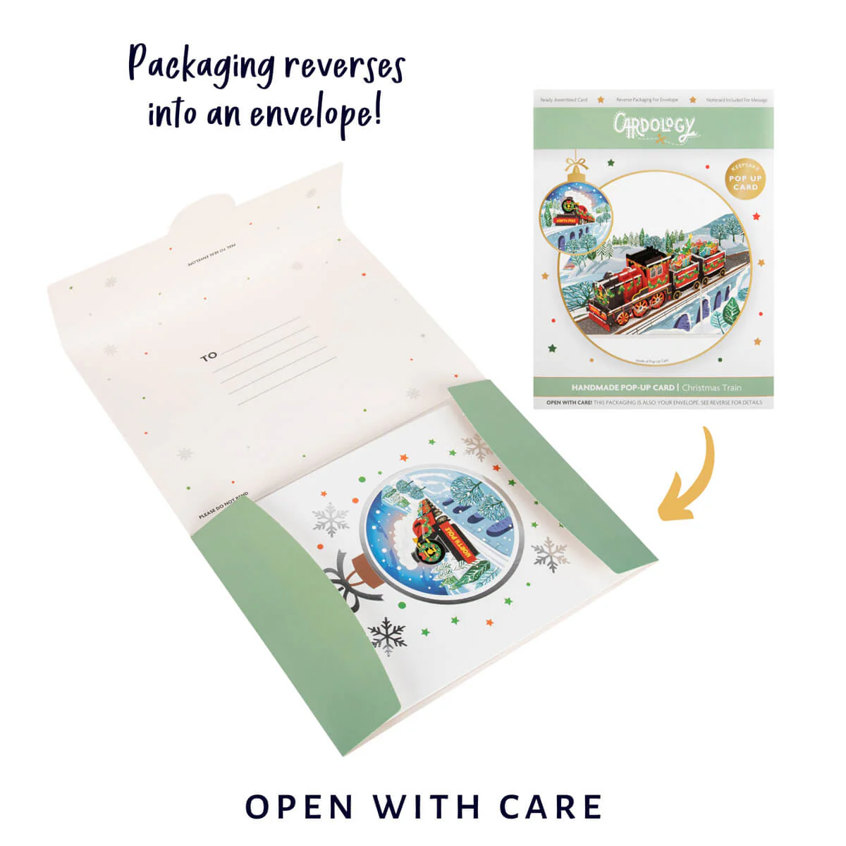 Christmas Train Pop Up Card - Image 8