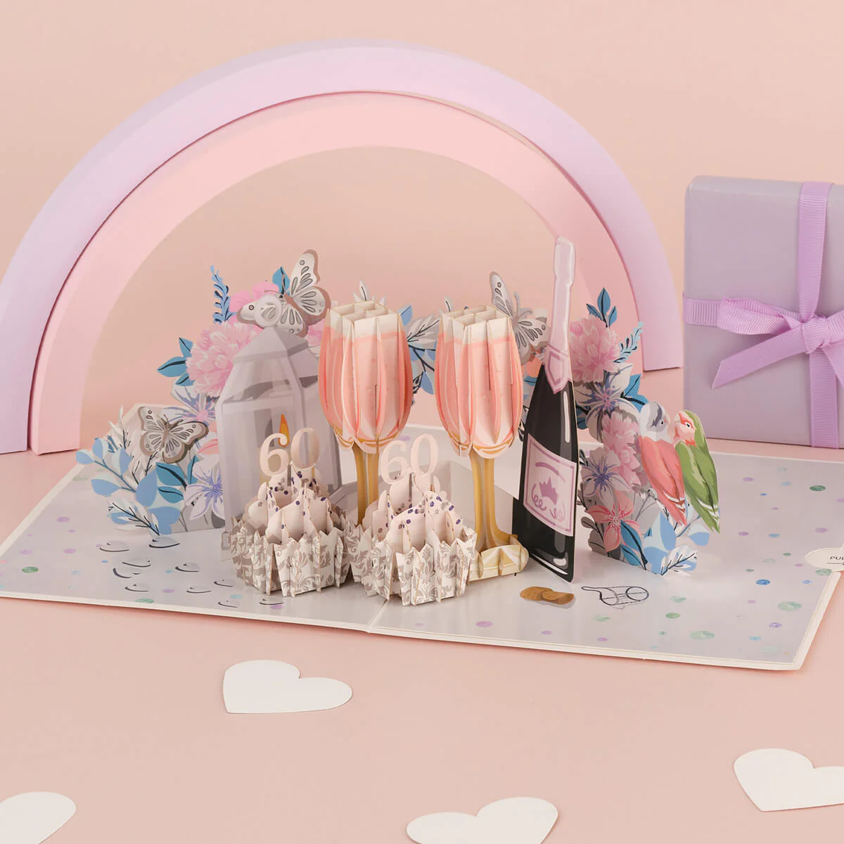 Diamond Wedding Pop Up Card - Image 3