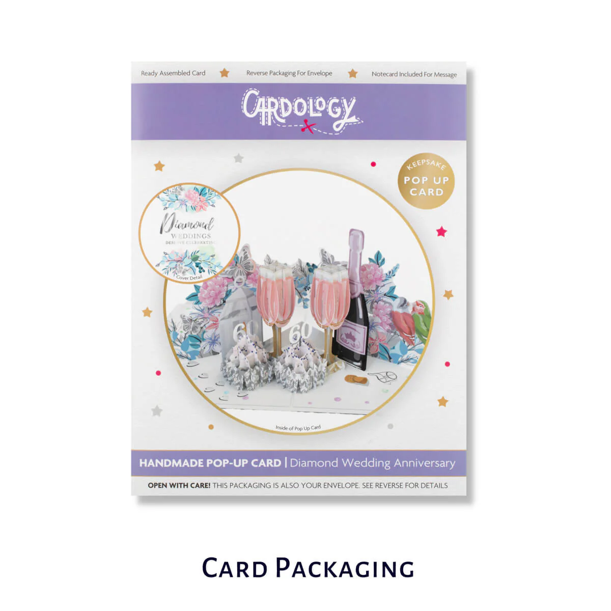 Diamond Wedding Pop Up Card - Image 8