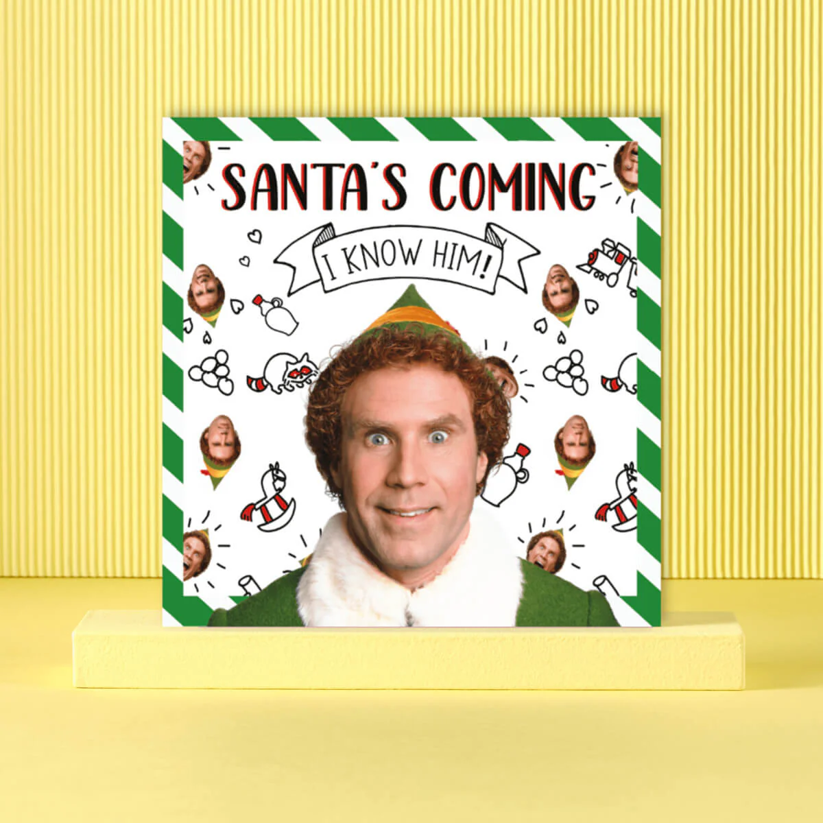Elf Christmas Cards - Pack Of 4 - Image 3