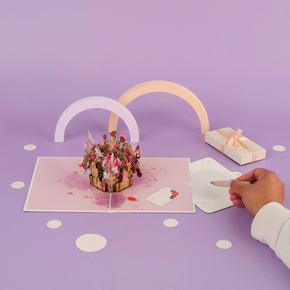 Floral Crown Pop Up Card - Image 4