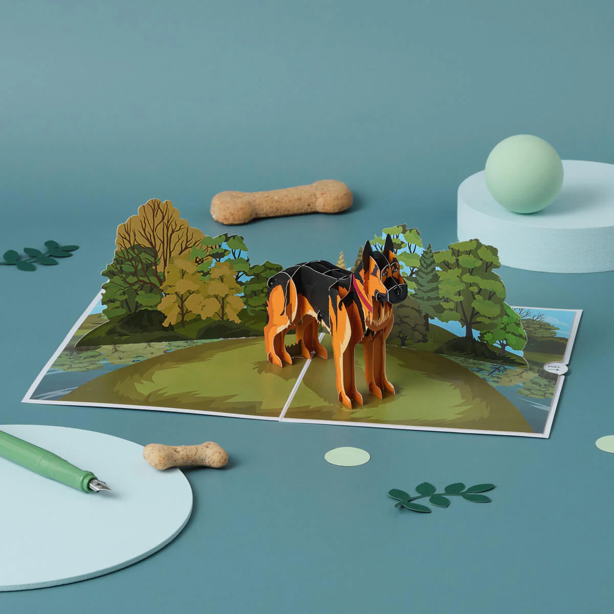 German Shepherd Pop Up Card - Image 3
