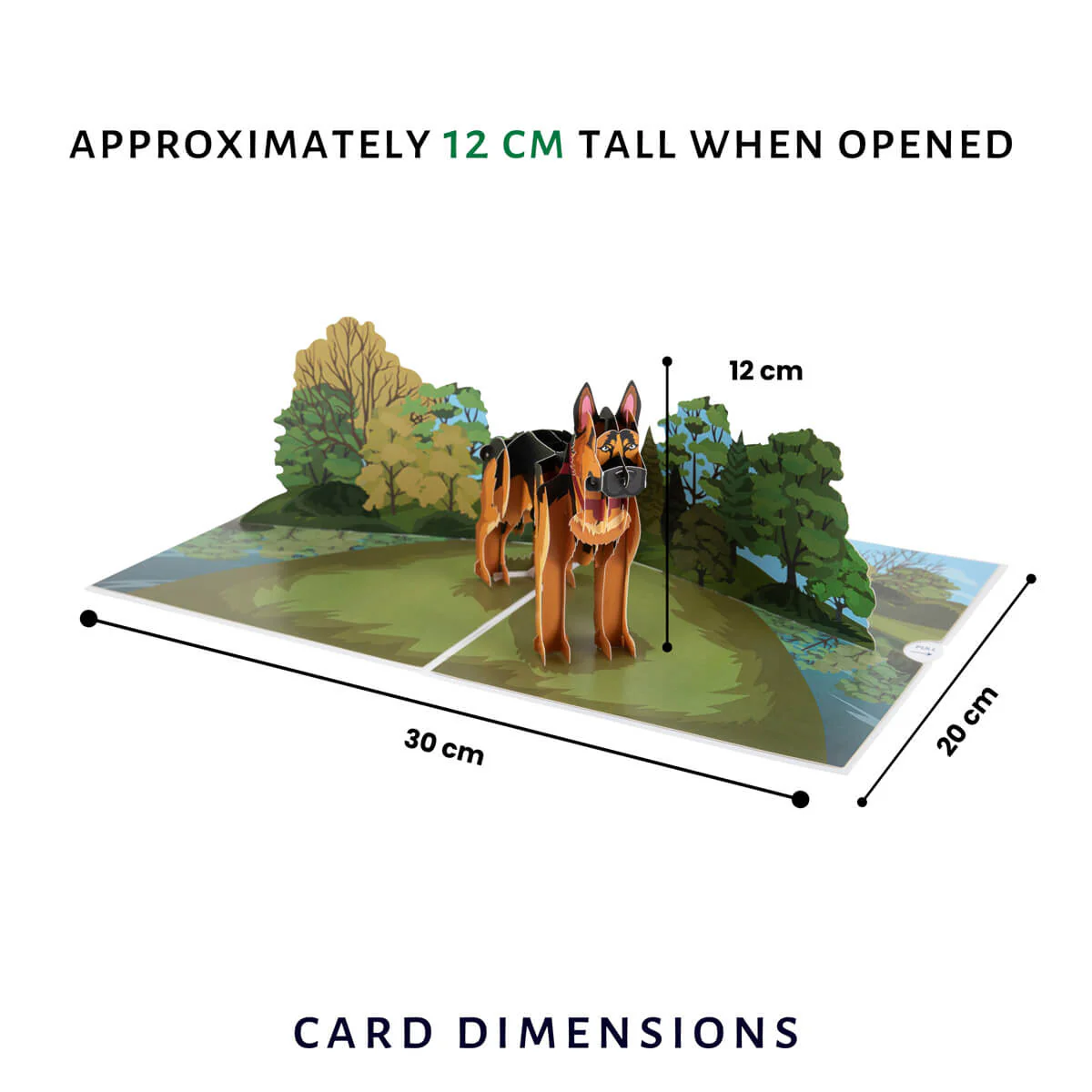 German Shepherd Pop Up Card - Image 4
