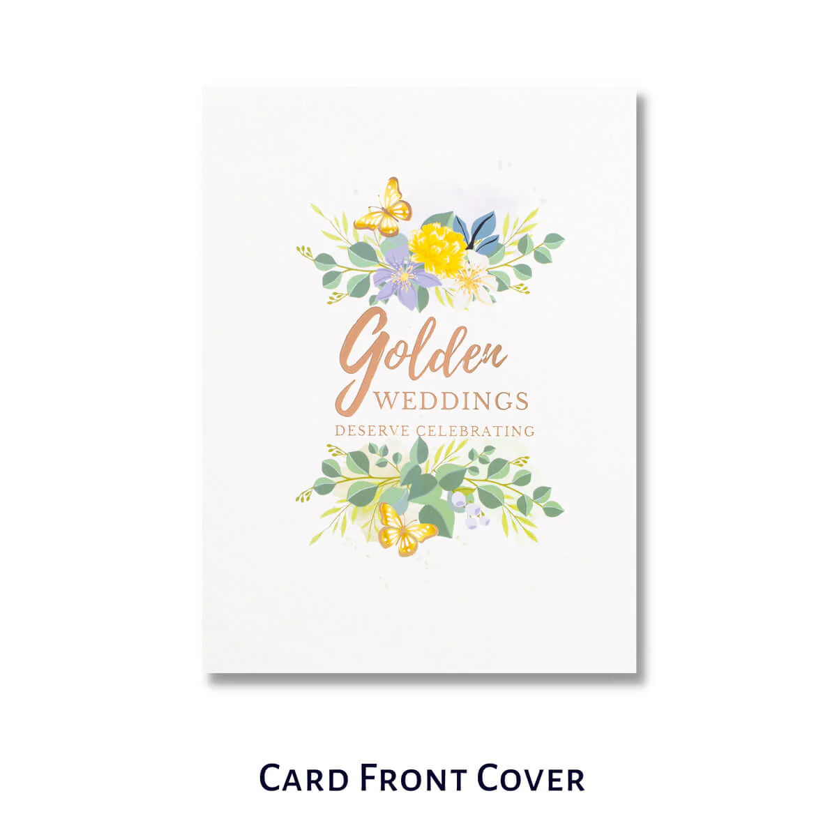 Golden Wedding Pop Up Card UK - Image 3