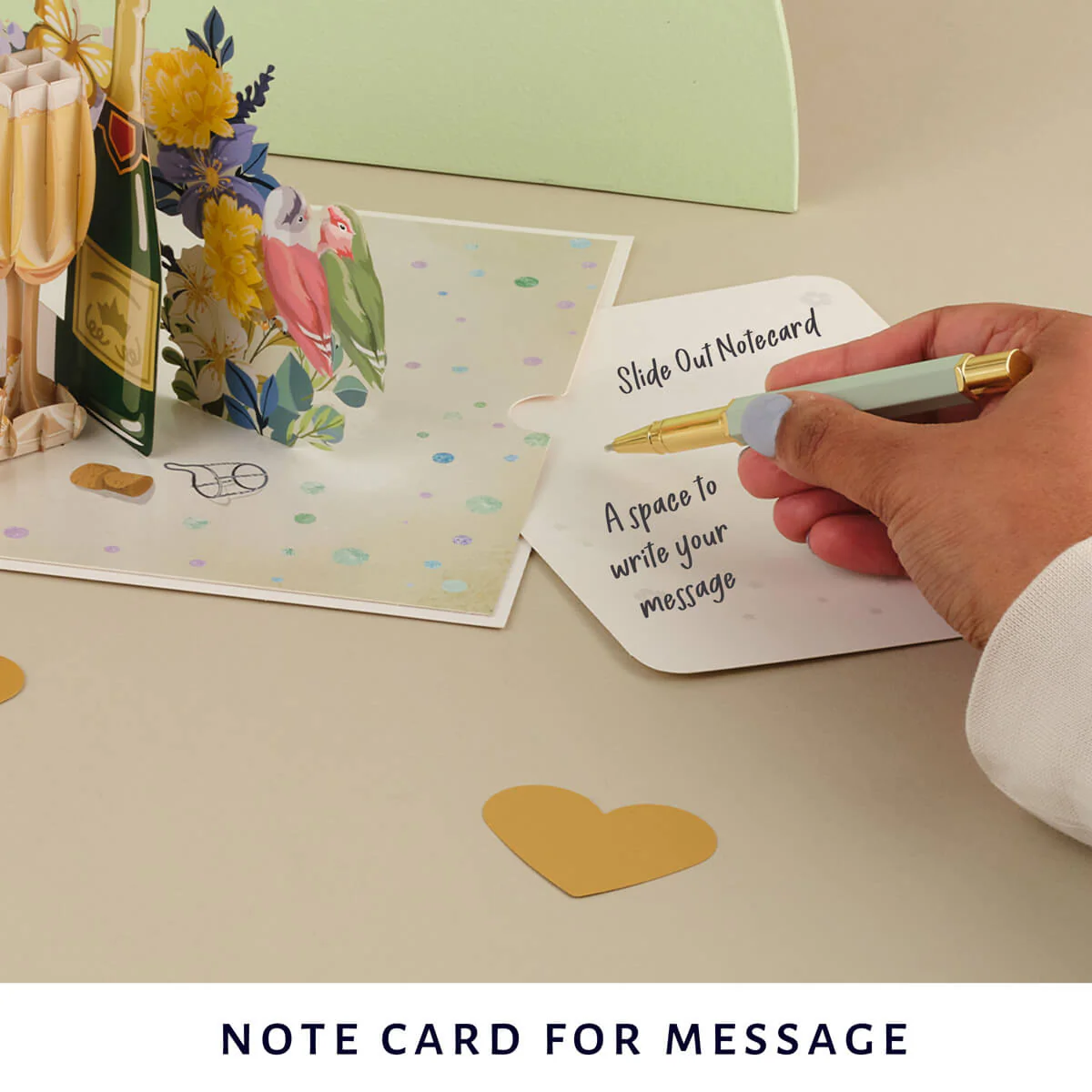 Golden Wedding Pop Up Card UK - Image 6