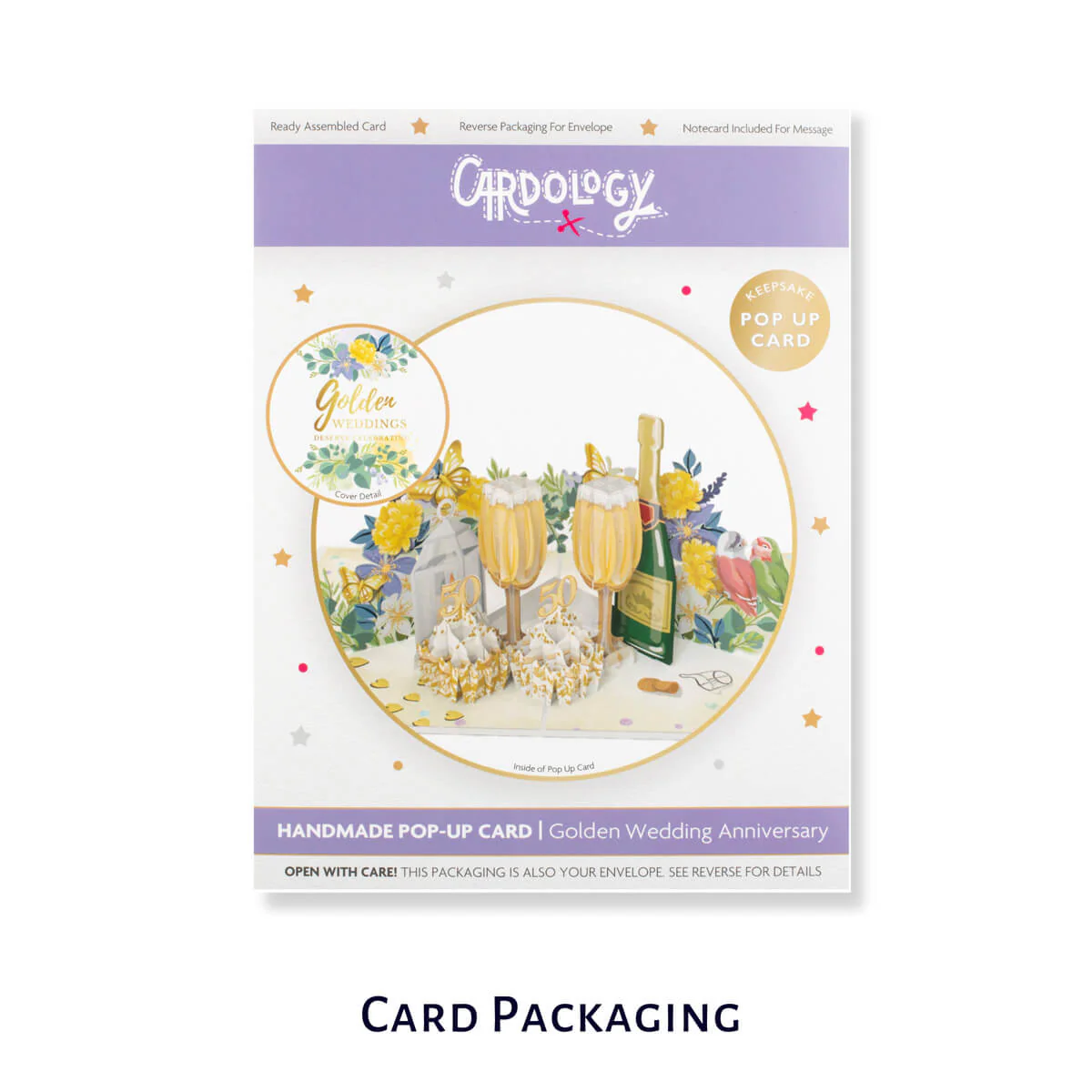 Golden Wedding Pop Up Card UK - Image 8