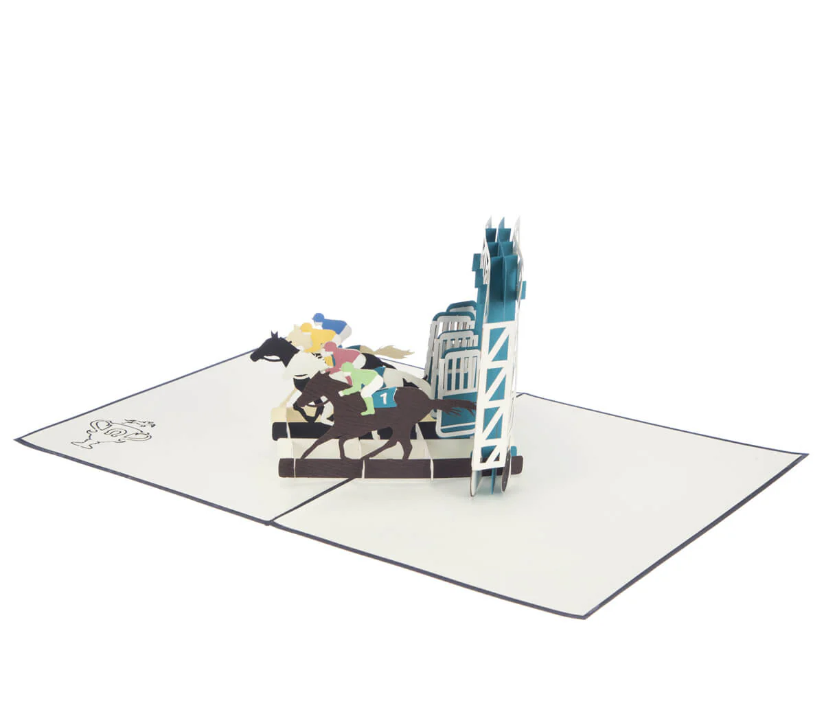 Horse Racing Pop Up Card - Image 3