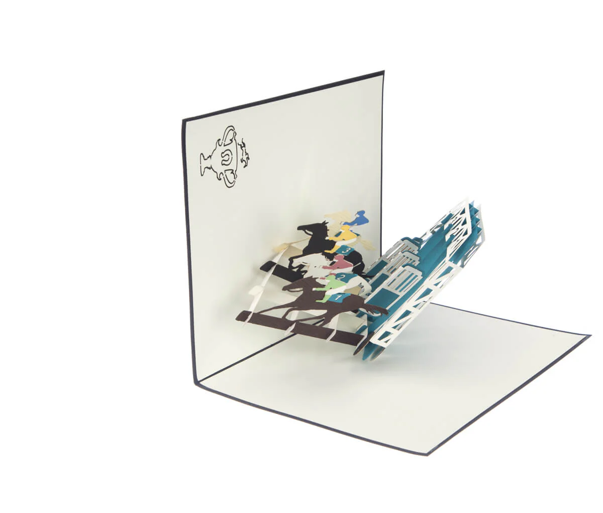 Horse Racing Pop Up Card - Image 4