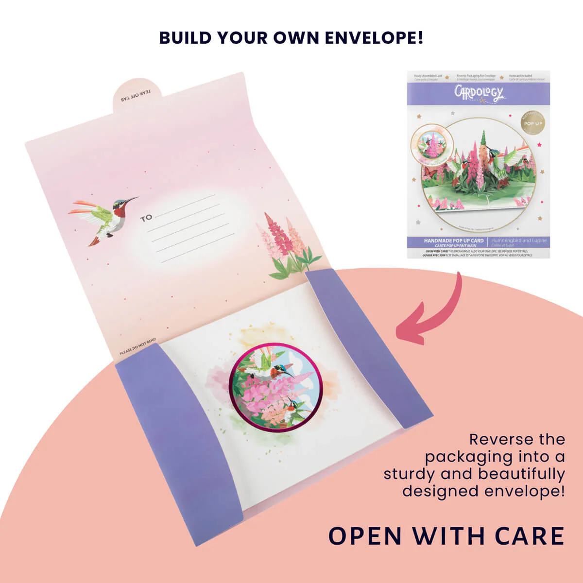 Hummingbirds Pop Up Card - Image 6