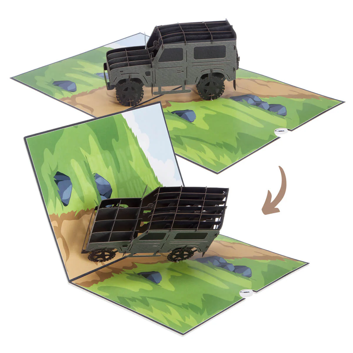 Off Road 4x4 Pop Up Card - Image 3