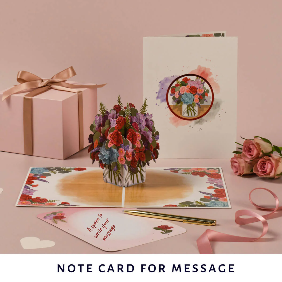 Love Bouquet Pop Up Card - Image 3