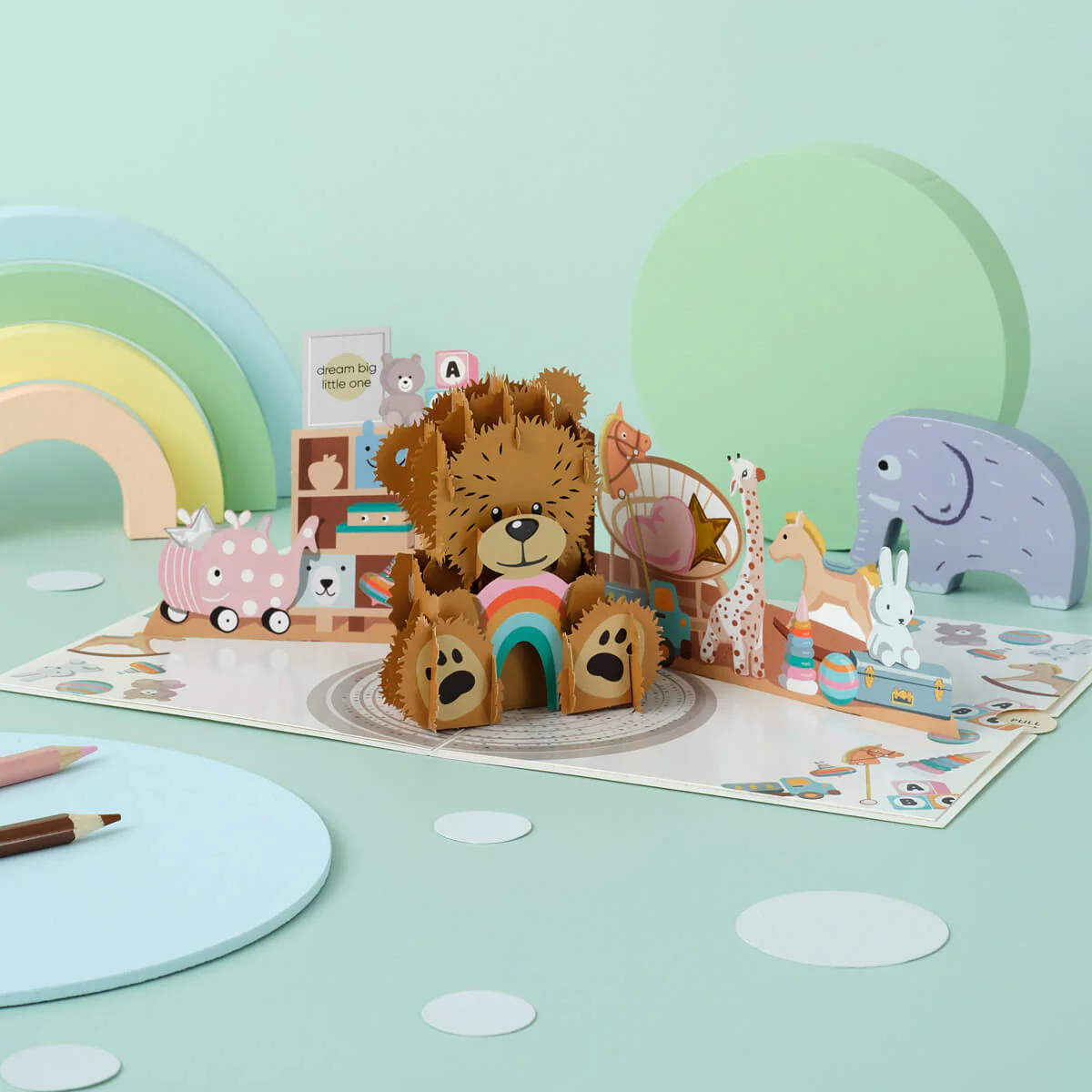 New Baby Bear Pop Up Card - Image 3