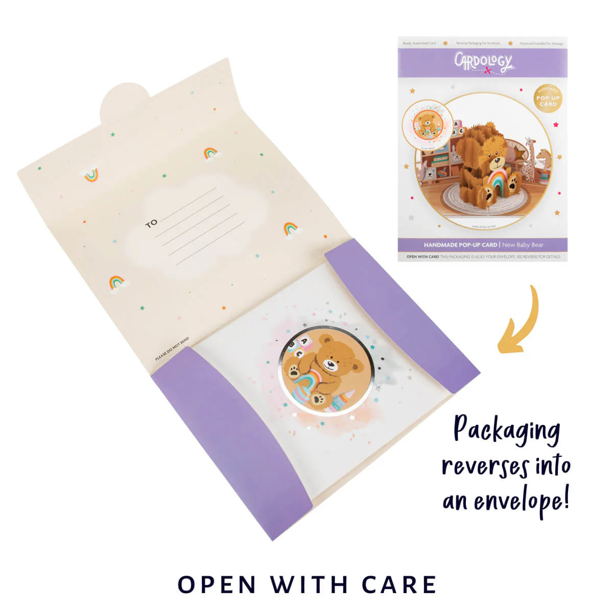New Baby Bear Pop Up Card - Image 8