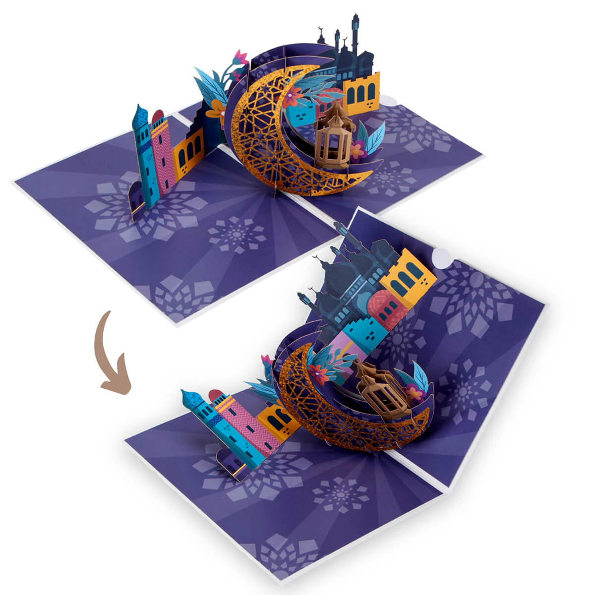 PACK OF 5 - Eid Pop Up Cards - Image 3