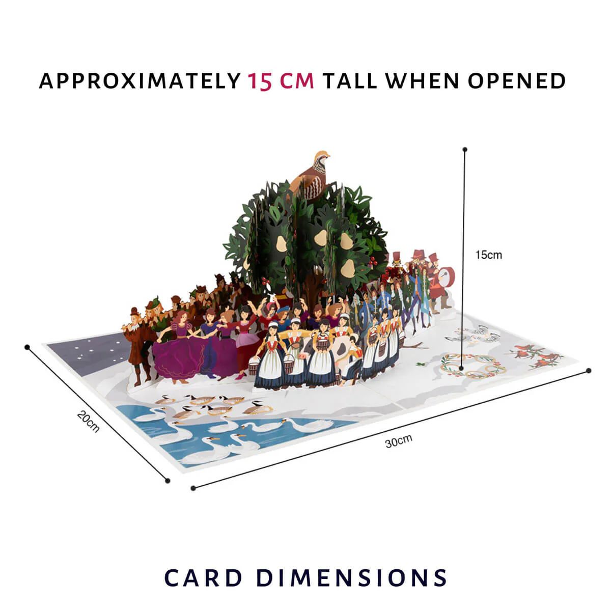 Twelve Days Of Christmas Pop Up Card - Image 3