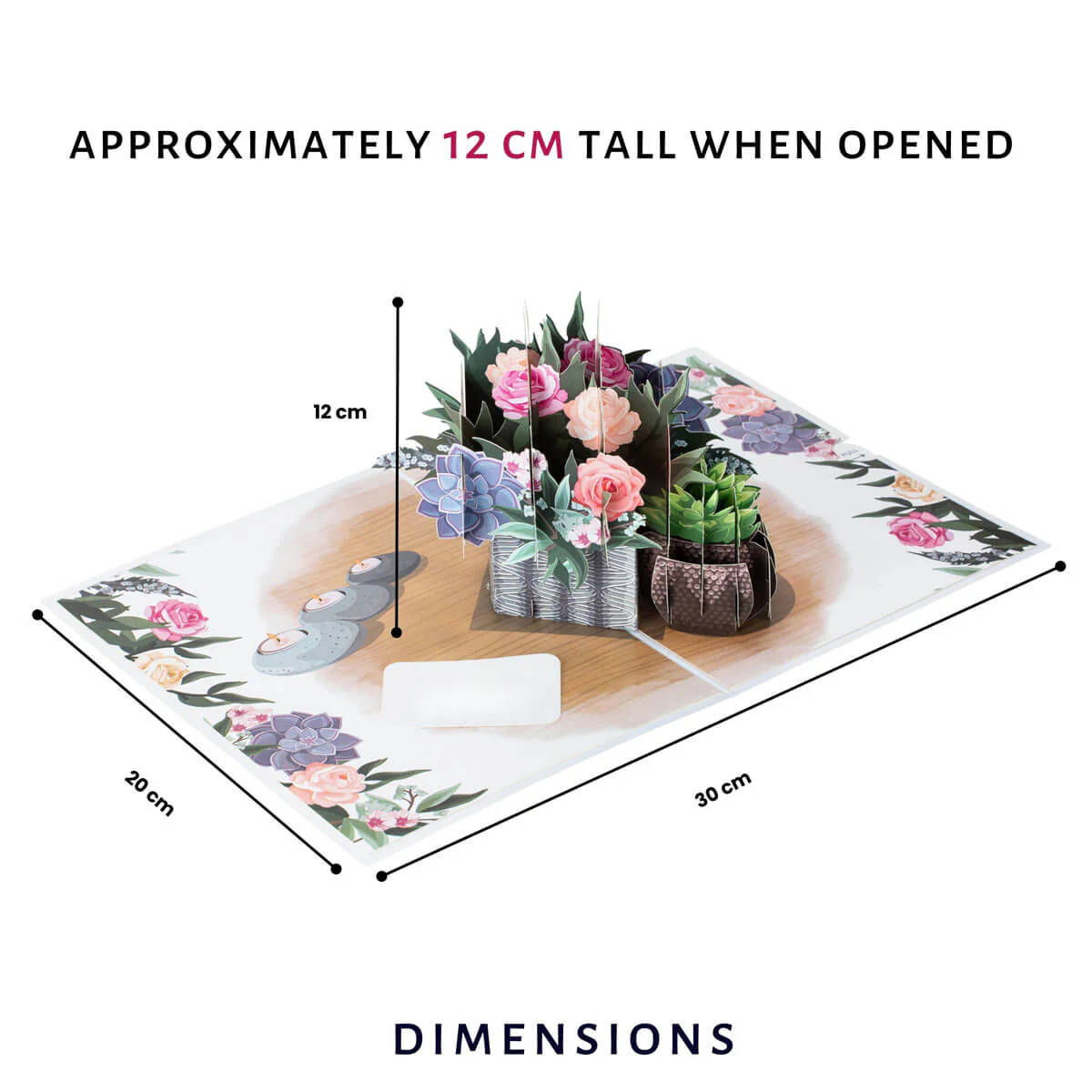 Peonies Pop Up Card - Image 3