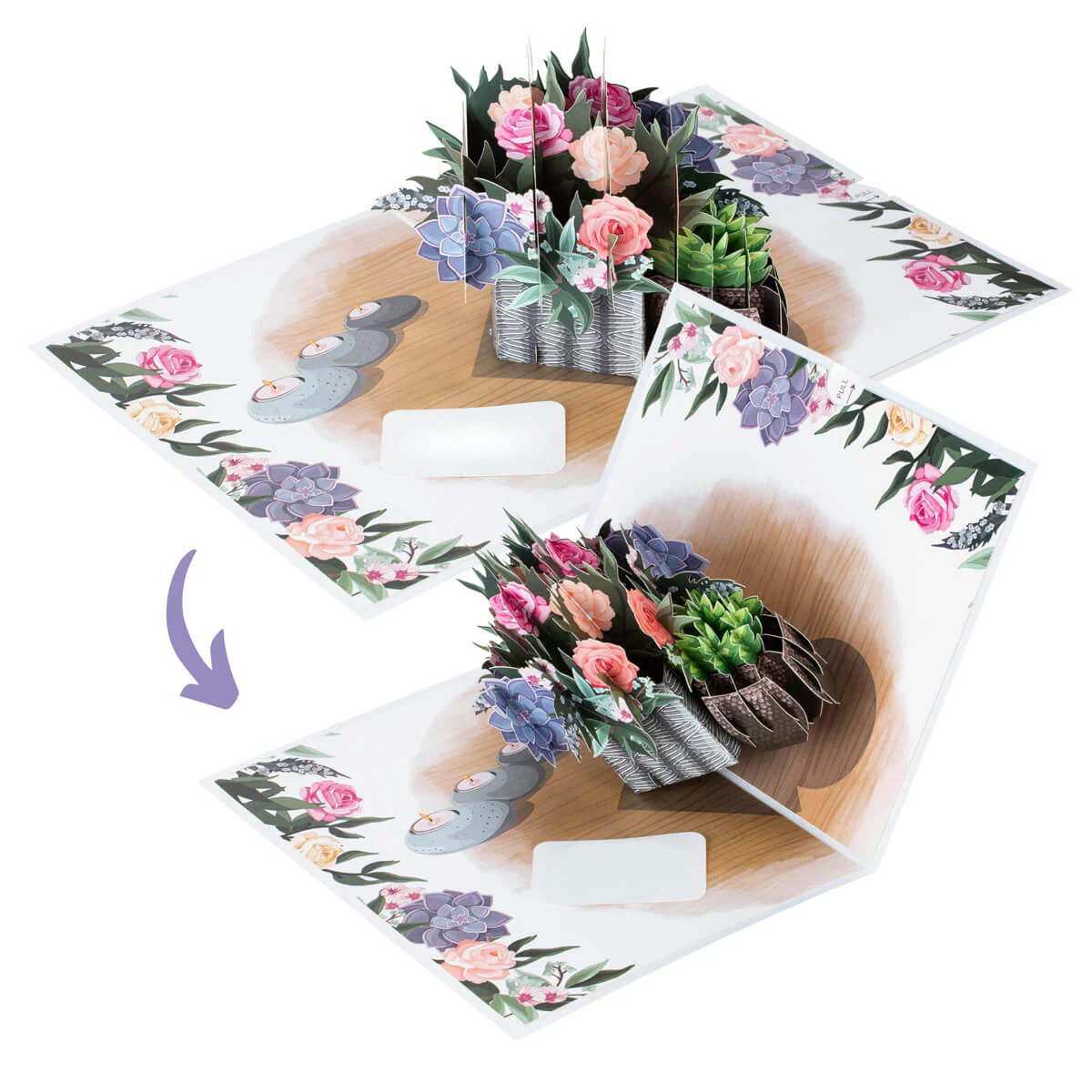 Peonies Pop Up Card - Image 5