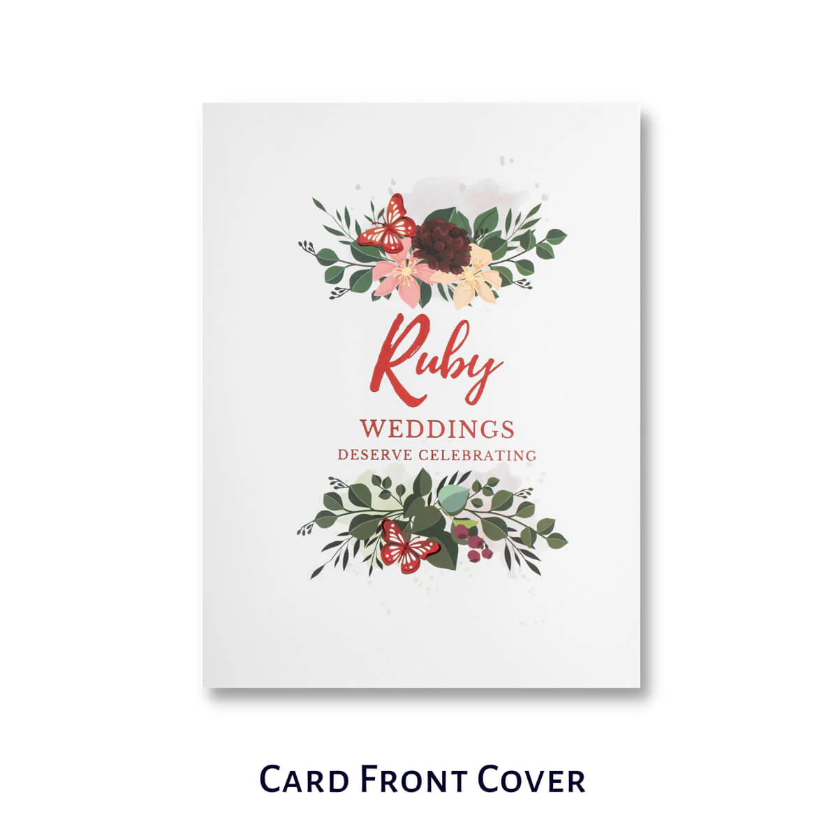 Ruby Wedding Pop Up Card - Image 3
