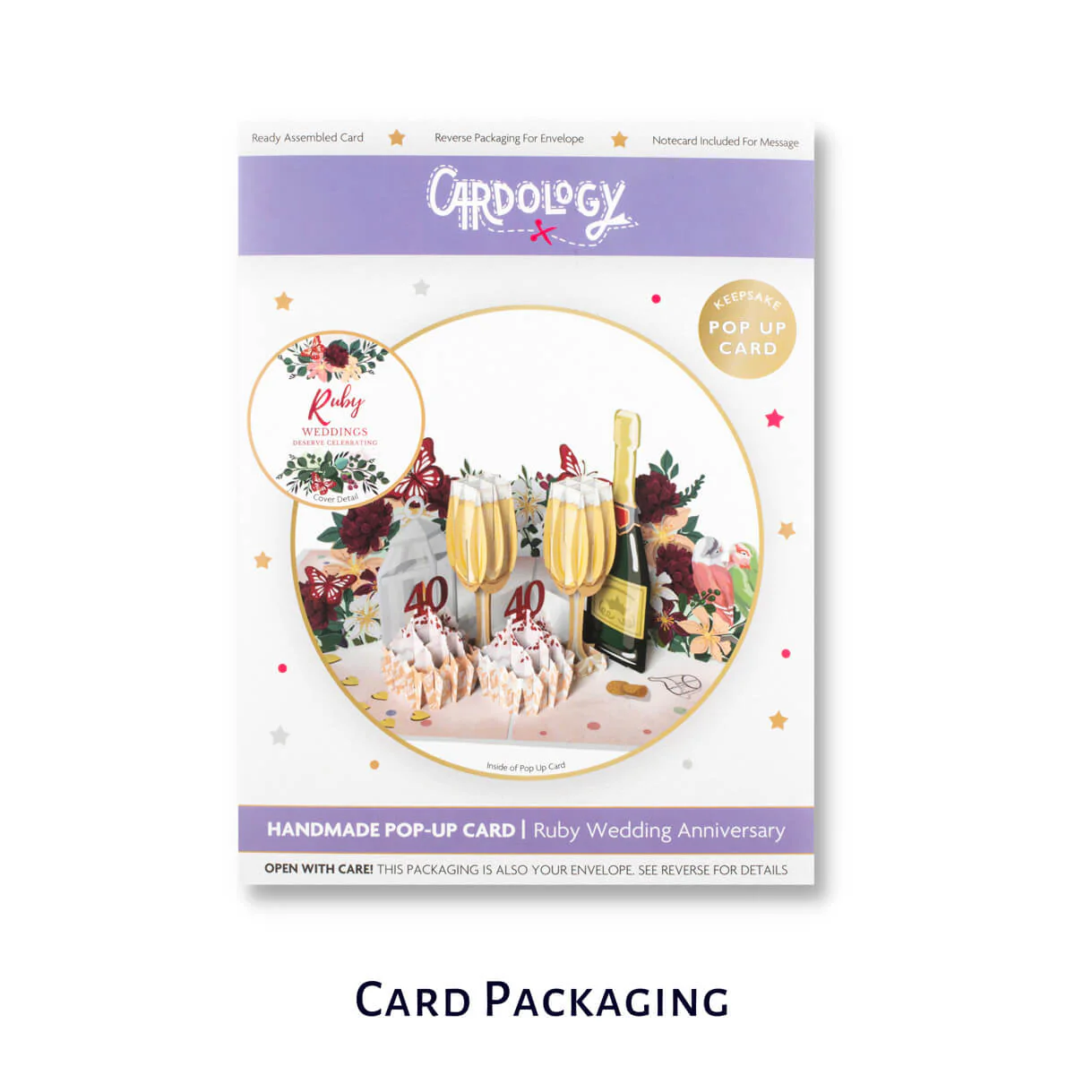Ruby Wedding Pop Up Card - Image 8
