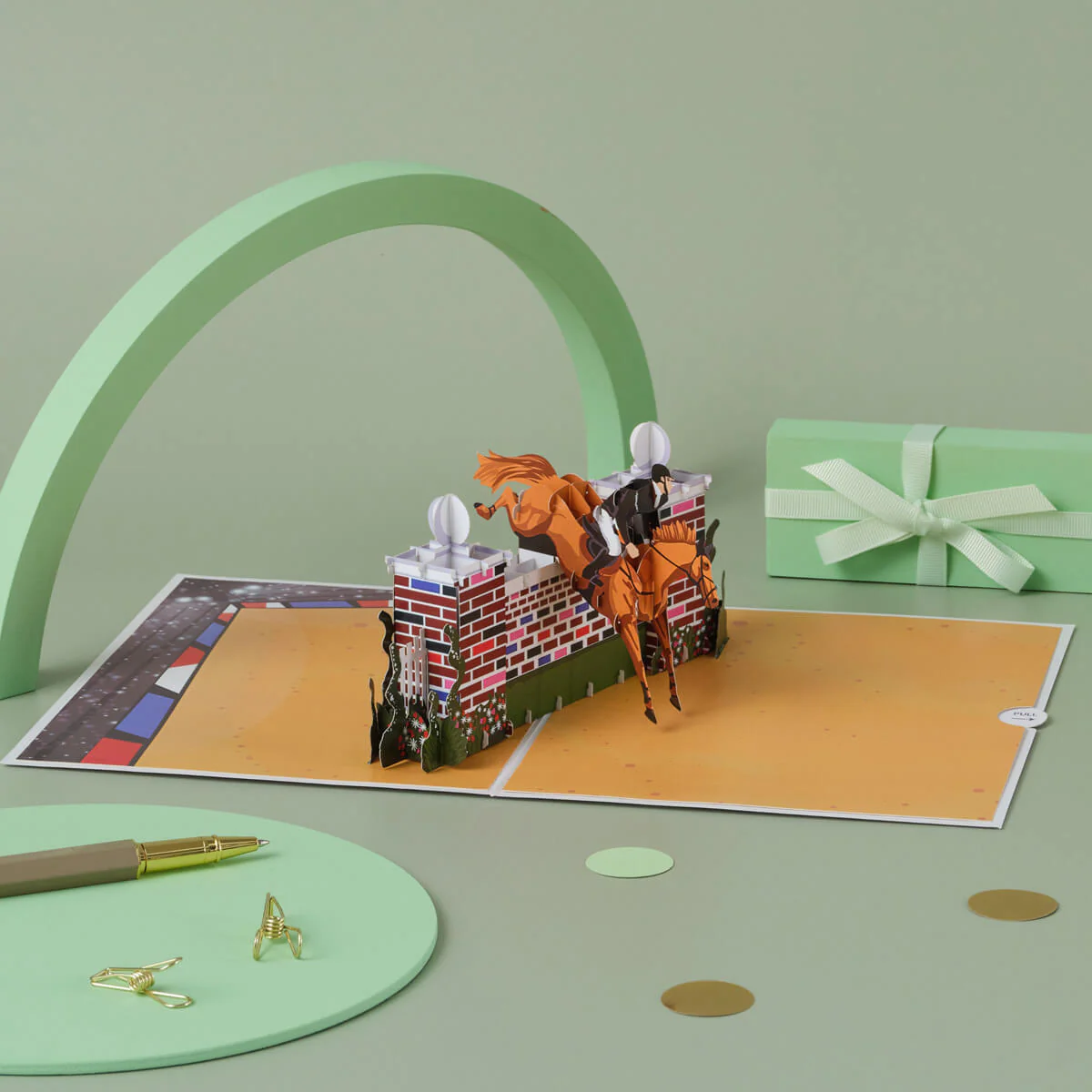Show Jumping Pop Up Card - Image 3