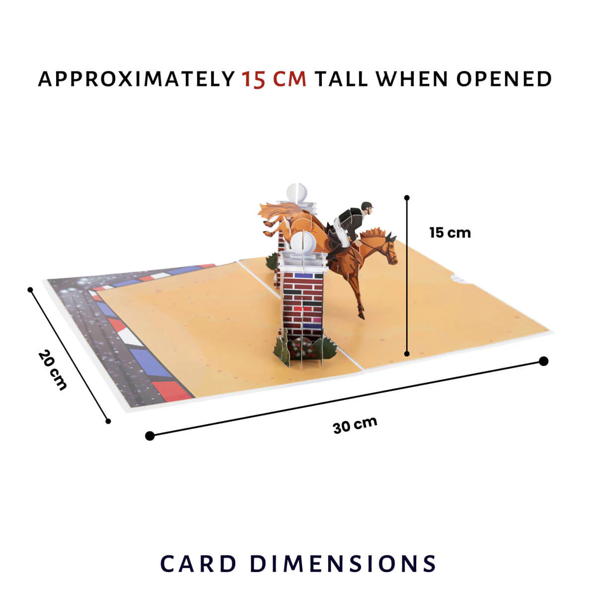Show Jumping Pop Up Card - Image 4