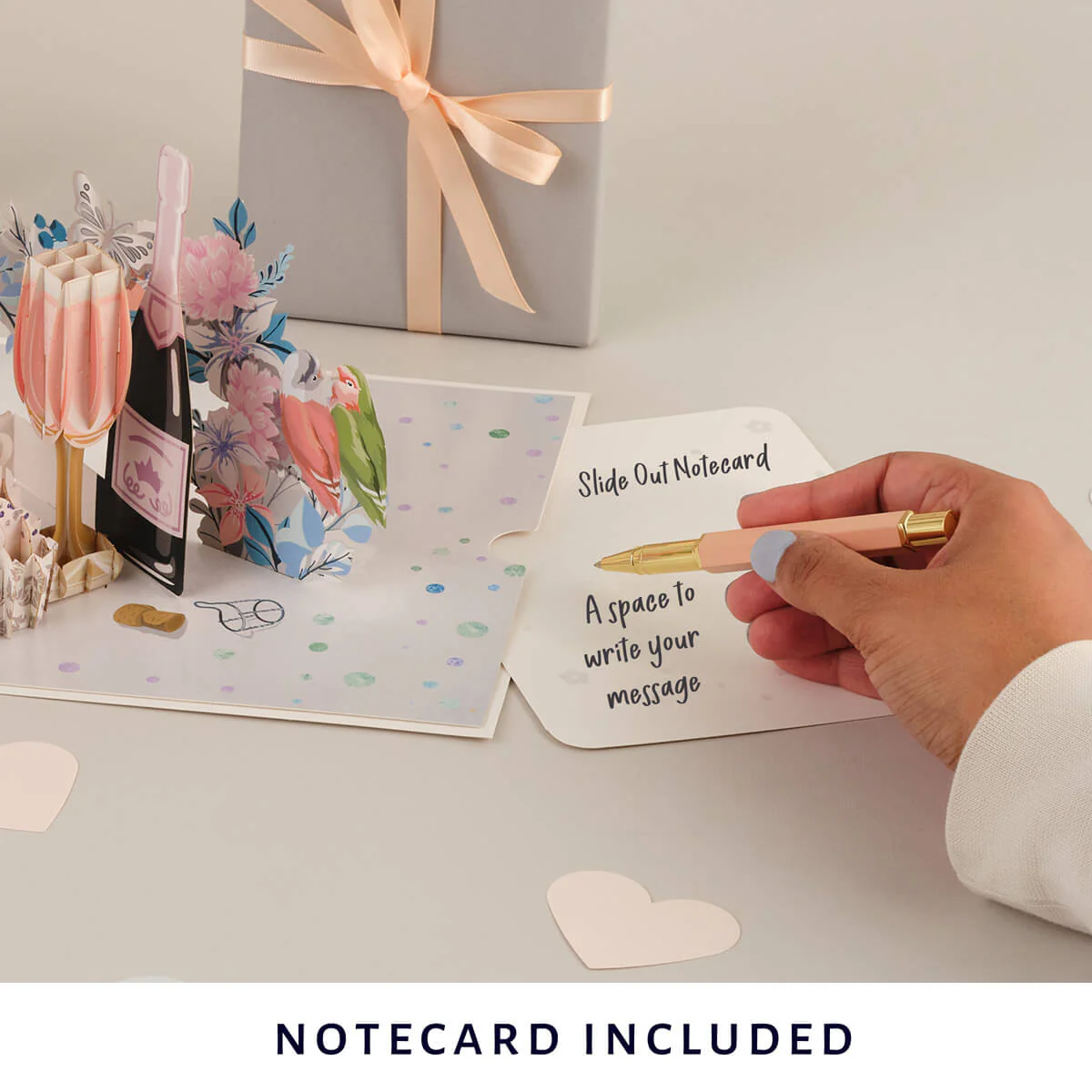 Silver Wedding Pop Up Card - Image 5