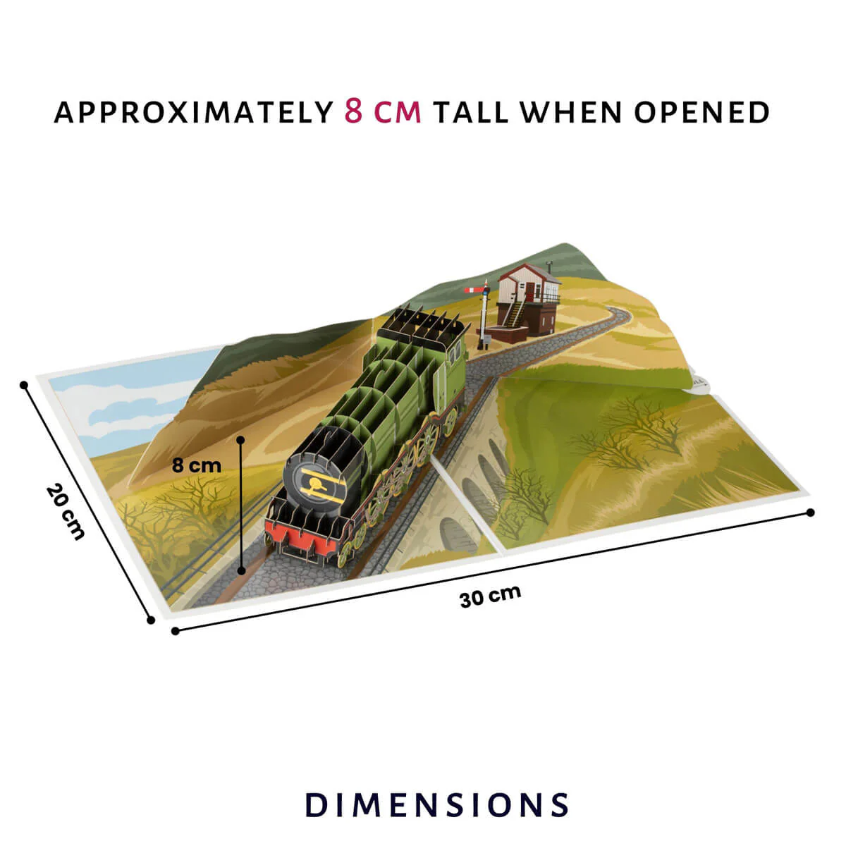 Vintage Steam Train Pop Up Card - Image 4