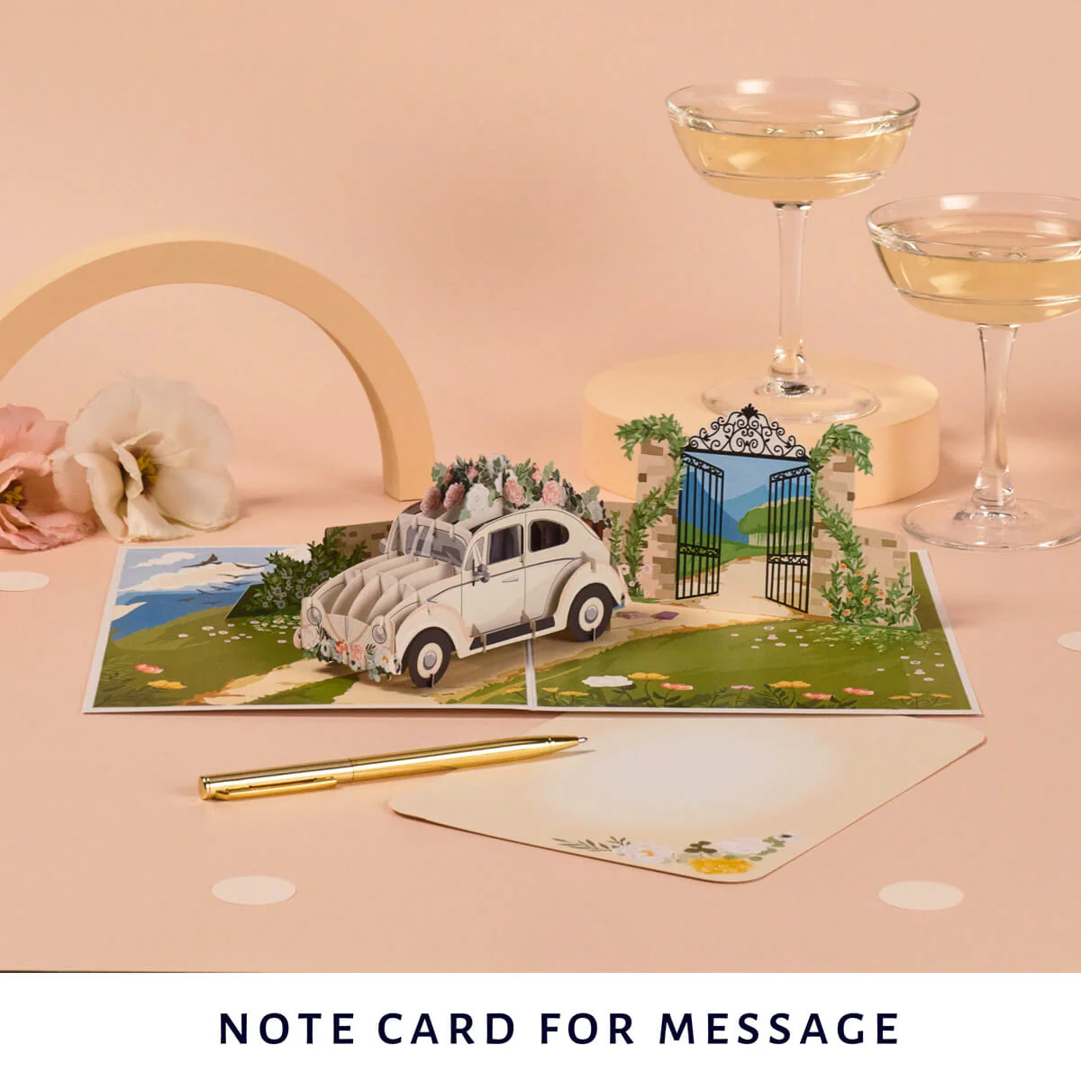 Wedding Car Pop Up Card - Image 3
