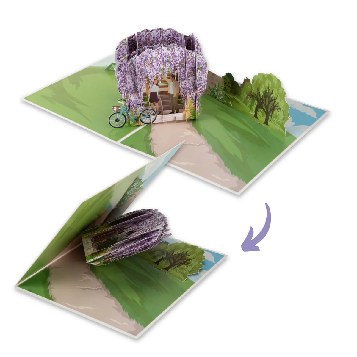 Whispers of Wisteria Pop Up Card - Image 5