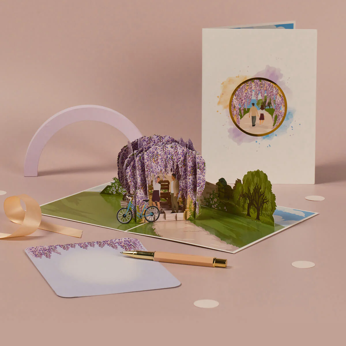 Whispers of Wisteria Pop Up Card - Image 6